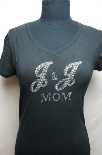J & J Clear MOM V-Neck T-Shirt