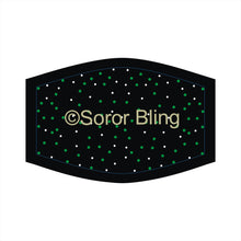 Load image into Gallery viewer, Green and Clear Face Mask