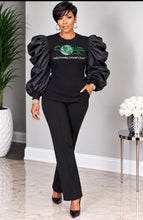 Load image into Gallery viewer, LINKS Long Puff Sleeve Top