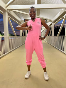AKA Latarsha Pink Jumpsuit