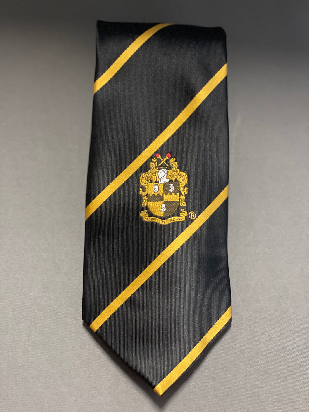 Alpha Phi Alpha Black Crest Tie