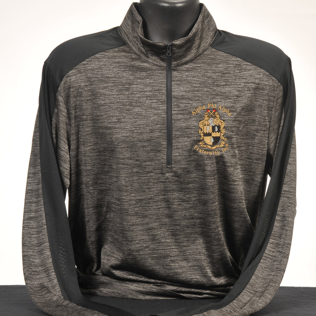 Alpha Phi Alpha Two Tone Dry Fit Quarter Zip Pullover