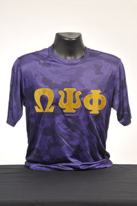 Omega Psi Phi Purple Dry Fit Camo Shirt