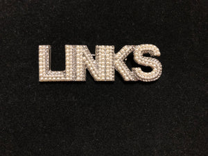 LINKS Text Pearl Pin
