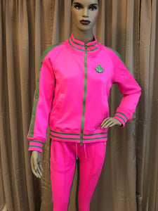 Pink & Green Sweatsuit