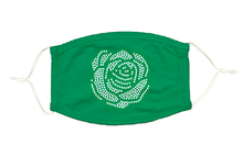 Load image into Gallery viewer, Rose Face Mask - Green